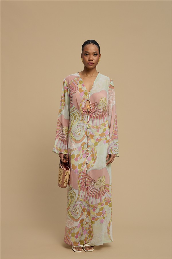 LA CHAINE AMMOUDIA DRESS SUNSET NUDE