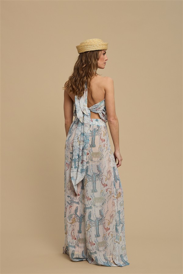 LA CHAINE AMMOUDIA PANTS MOSAIC OCEAN