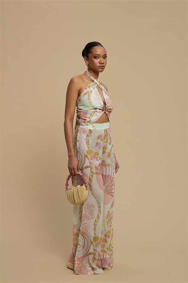 LA CHAINE AMMOUDIA PANTS SUNSET NUDE