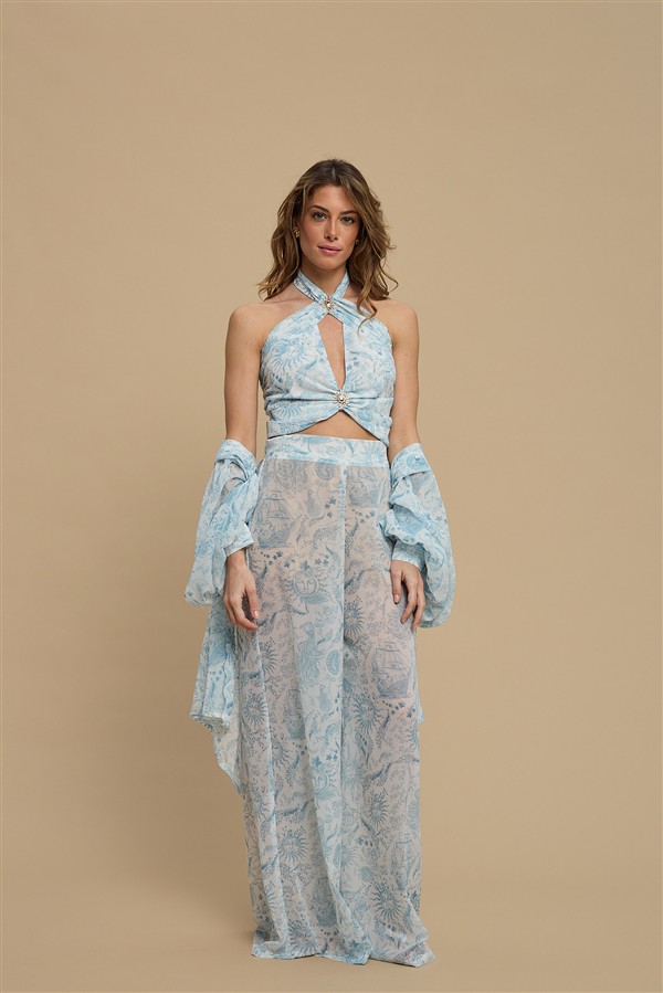 LA CHAINE AMMOUDIA PANTS VINTAGE BLUE