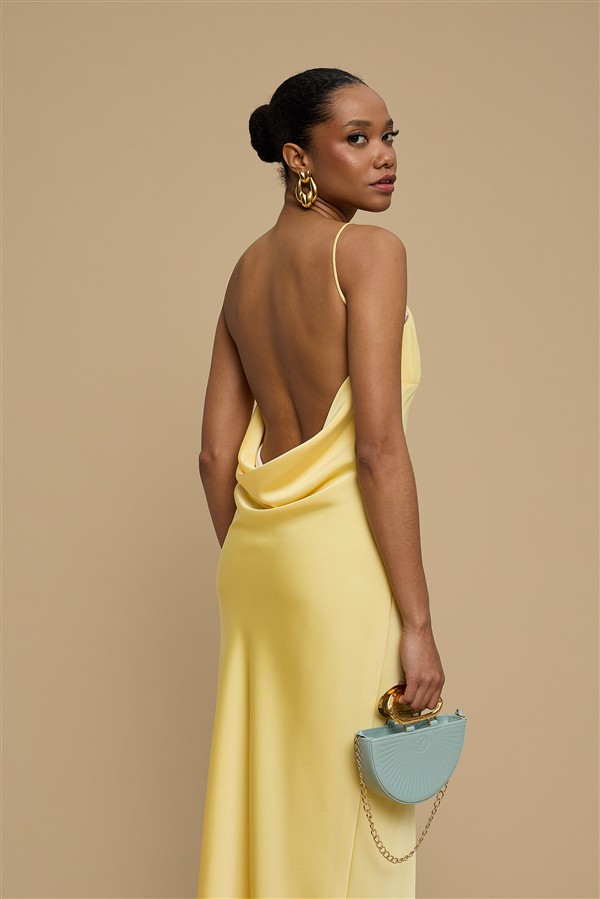 LA CHAINE AURA DRESS YELLOW