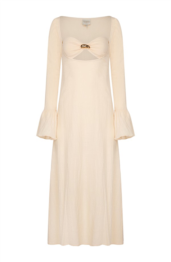 LA CHAINE CALDERA DRESS BEIGE