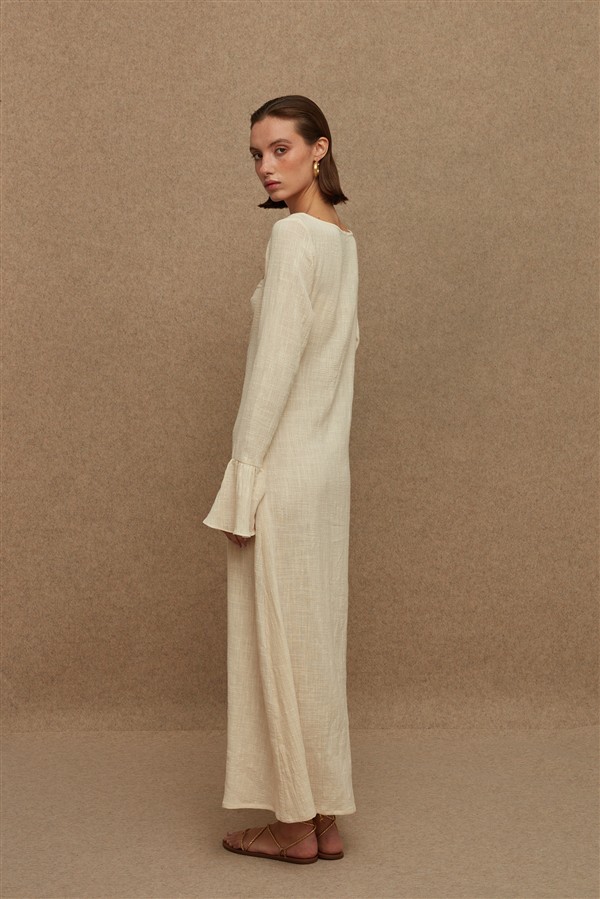 LA CHAINE CALDERA DRESS BEIGE
