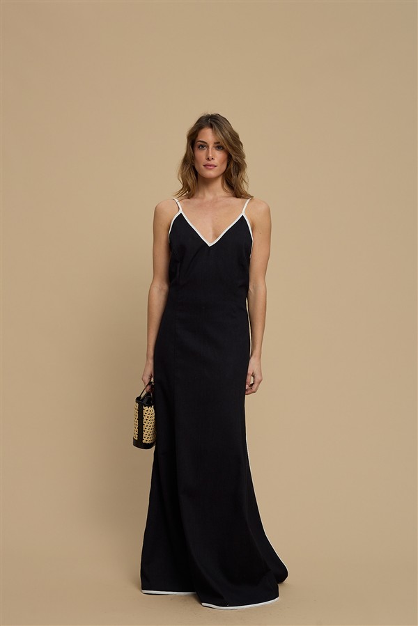 LA CHAINE CYCLADES DRESS BLACK