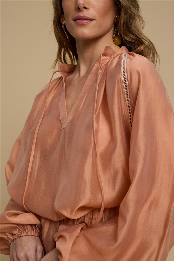 LA CHAINE ESTELL SHIRT DUSTY PINK