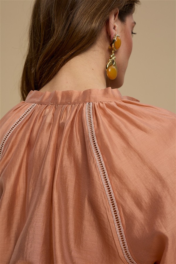 LA CHAINE ESTELL SHIRT DUSTY PINK