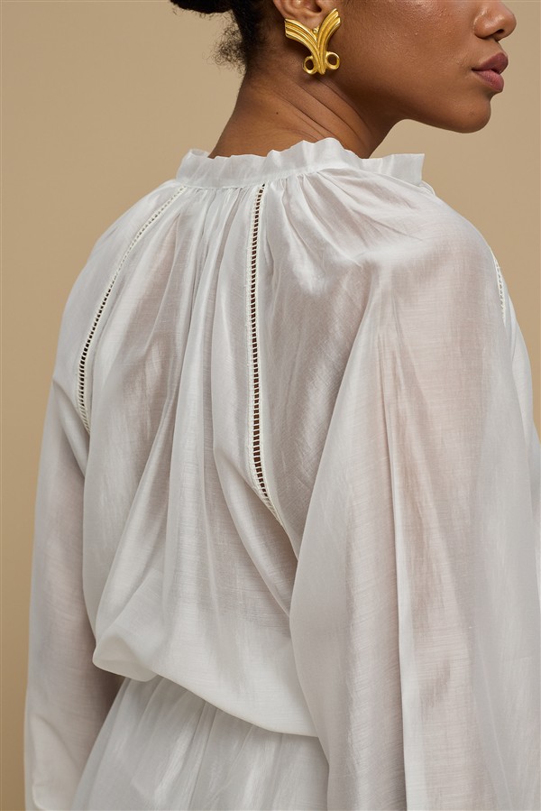 LA CHAINE ESTELL SHIRT WHITE