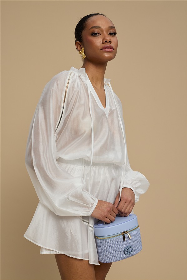 LA CHAINE ESTELL SHIRT WHITE