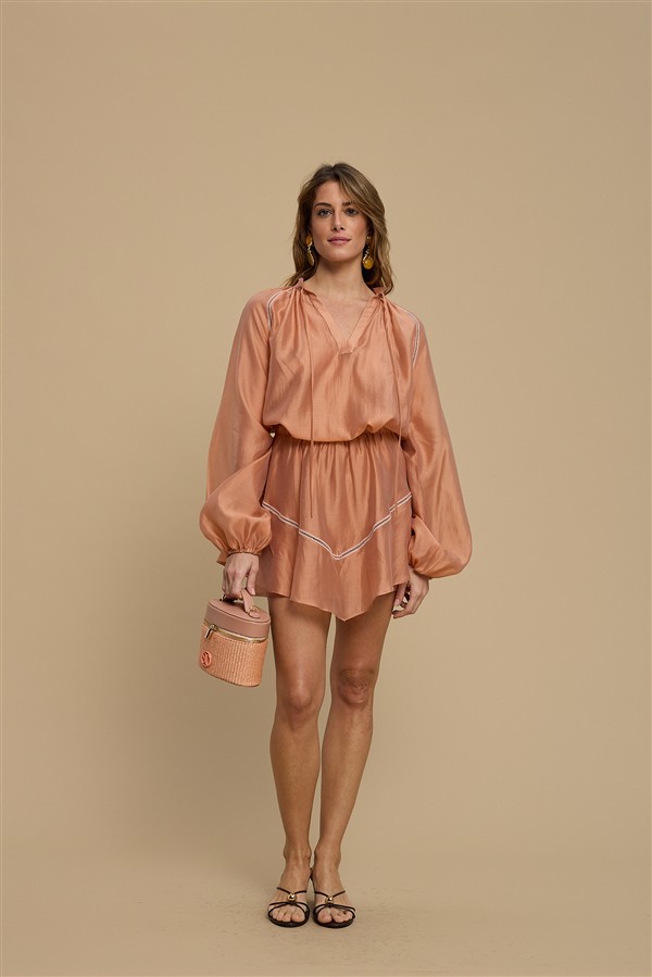 LA CHAINE ESTELL SKIRT DUSTY PINK