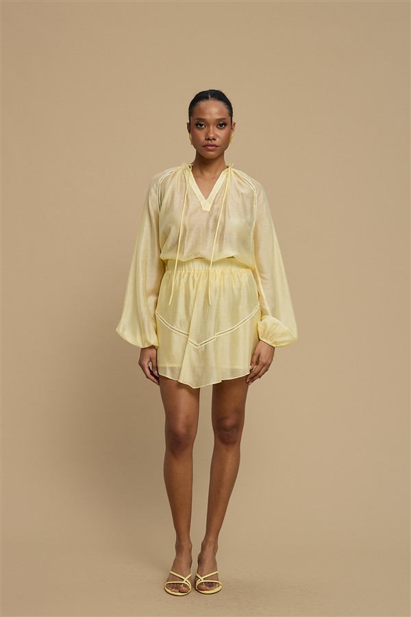 LA CHAINE ESTELL SKIRT YELLOW
