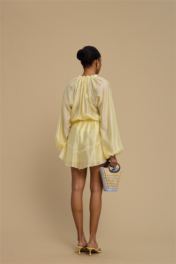 LA CHAINE ESTELL SKIRT YELLOW