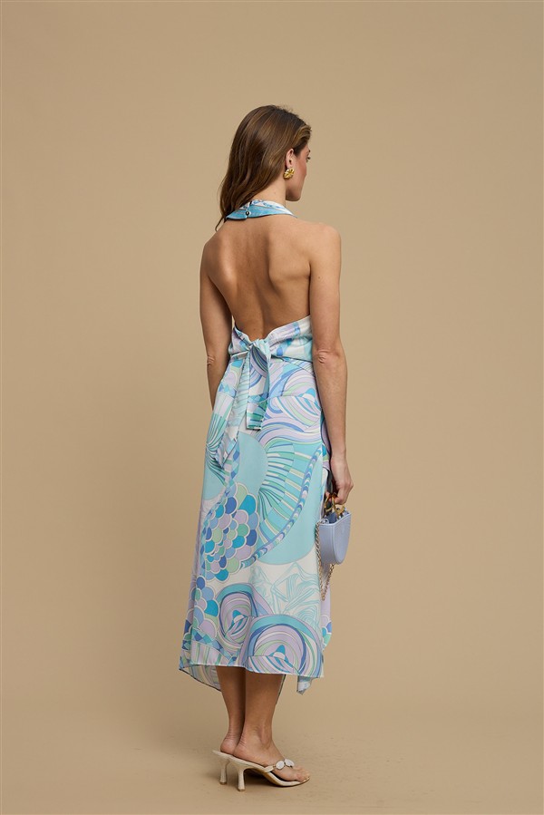LA CHAINE FLOW TOP AQUA LILAC