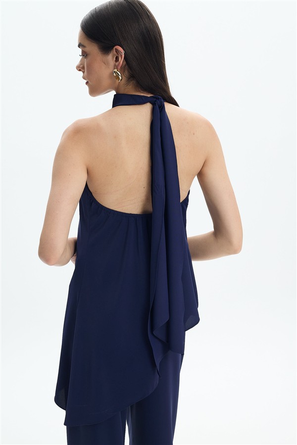 LA CHAINE INAYA TOP BLUE