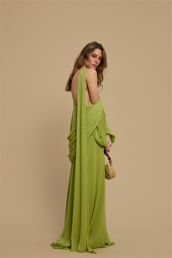 LA CHAINE IRINA DRESS GREEN