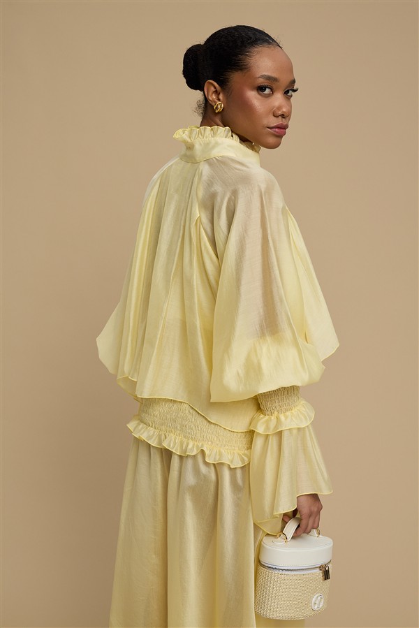 LA CHAINE IRIS DRESS YELLOW