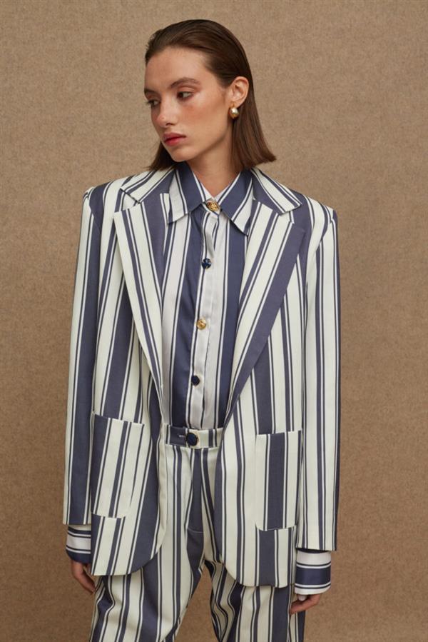 LA CHAINE KARMA BLAZER BLUE