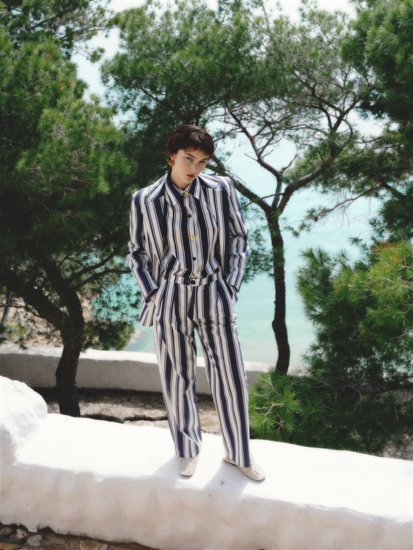 LA CHAINE KARMA PANTS BLUE