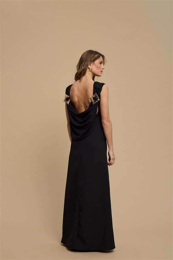 LA CHAINE NIRIIDA DRESS BLACK