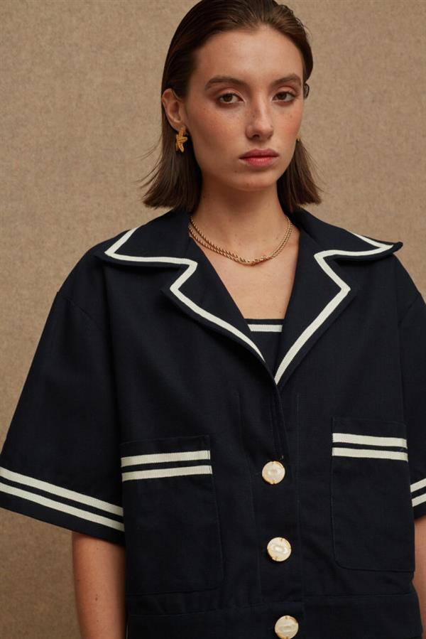 LA CHAINE PARELTHON BLAZER NAVY BLUE