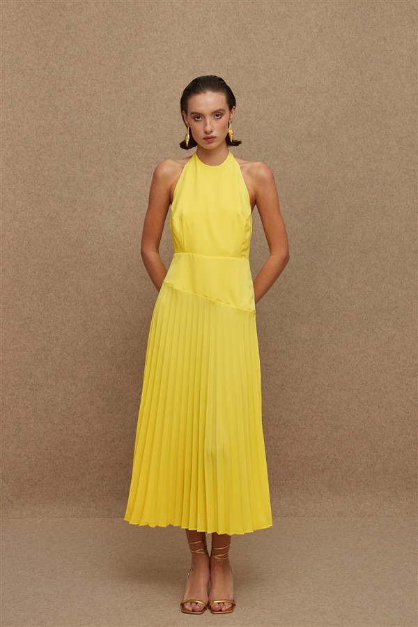 LA CHAINE PENELOPE DRESS YELLOW