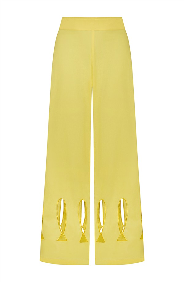 LA CHAINE PSARAS PANTS YELLOW