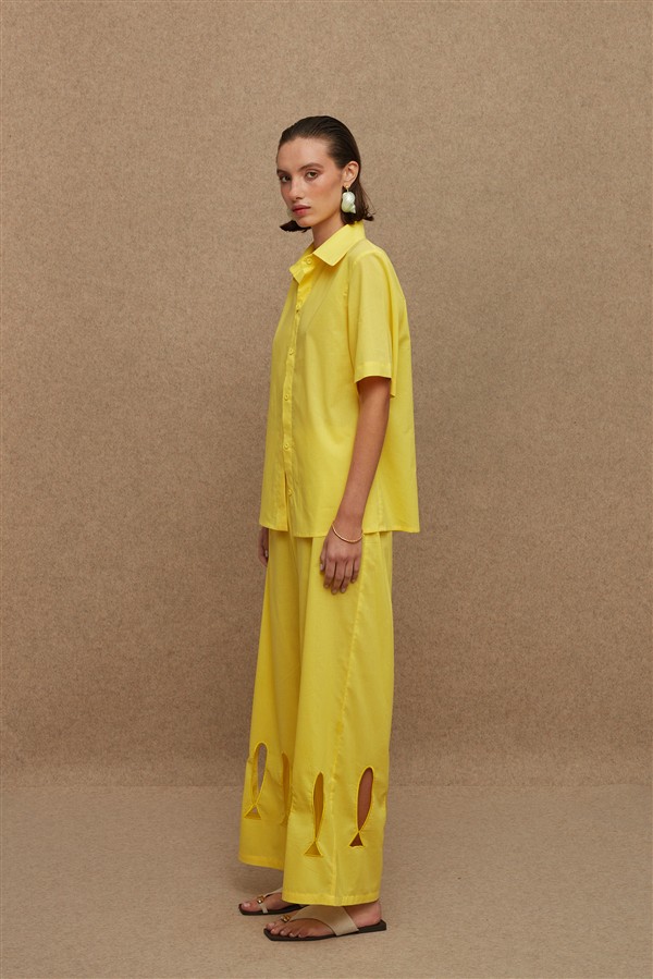 LA CHAINE PSARAS PANTS YELLOW
