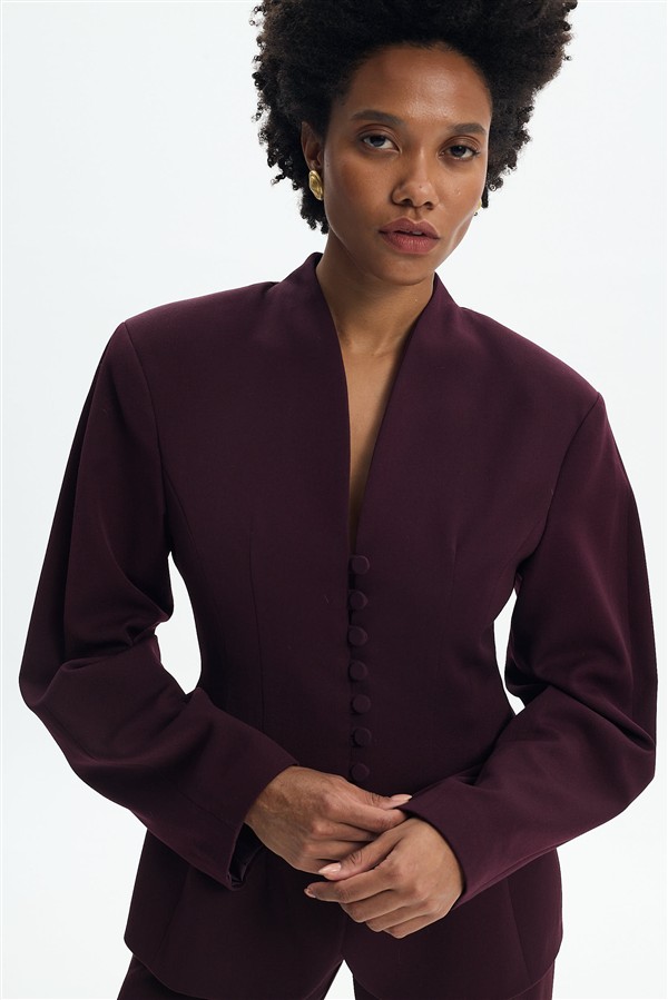 LA CHAINE SESILIA BLAZER CHERRY LACQUER