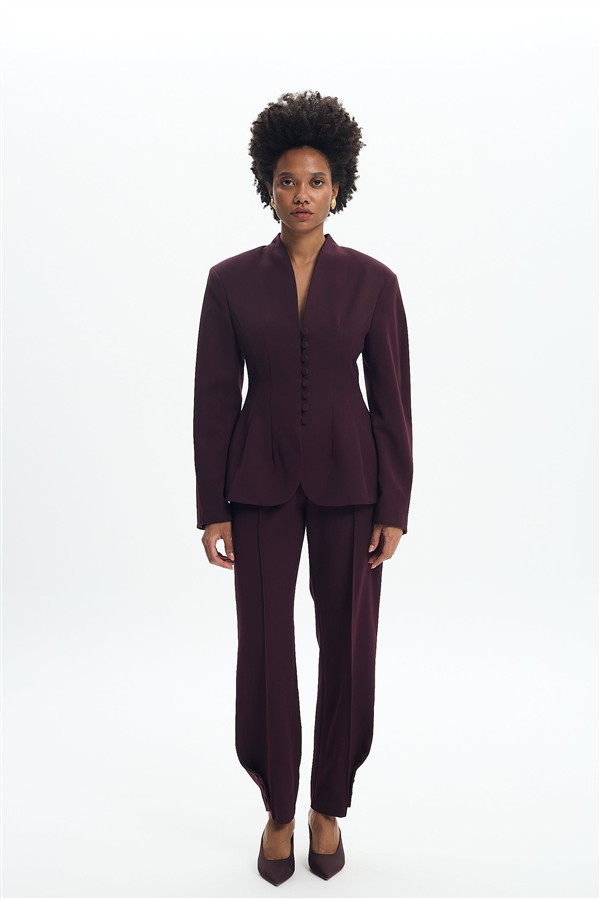 LA CHAINE SESILIA PANT CHERRY LACQUER