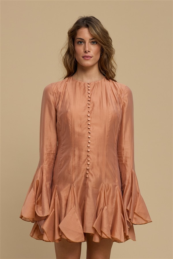 LA CHAINE SOLEA DRESS DUSTY PINK