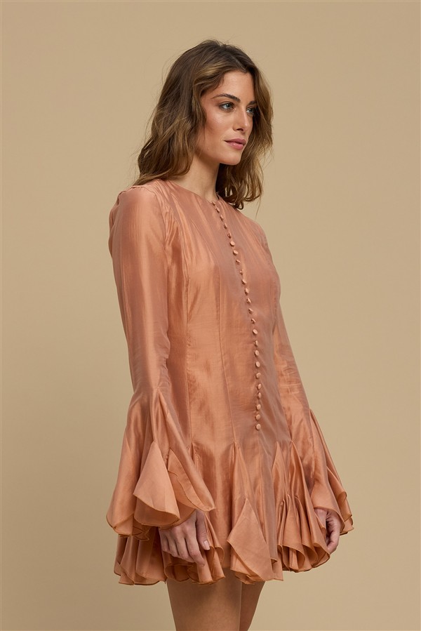 LA CHAINE SOLEA DRESS DUSTY PINK