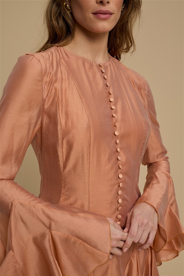 LA CHAINE SOLEA DRESS DUSTY PINK