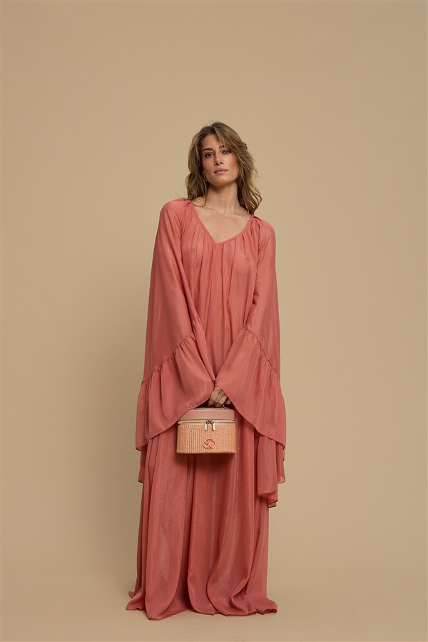 LA CHAINE SUNSPELL DRESS DUSTY PINK