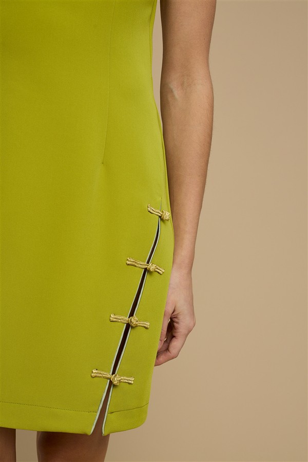 LA CHAINE THALIA DRESS GREEN