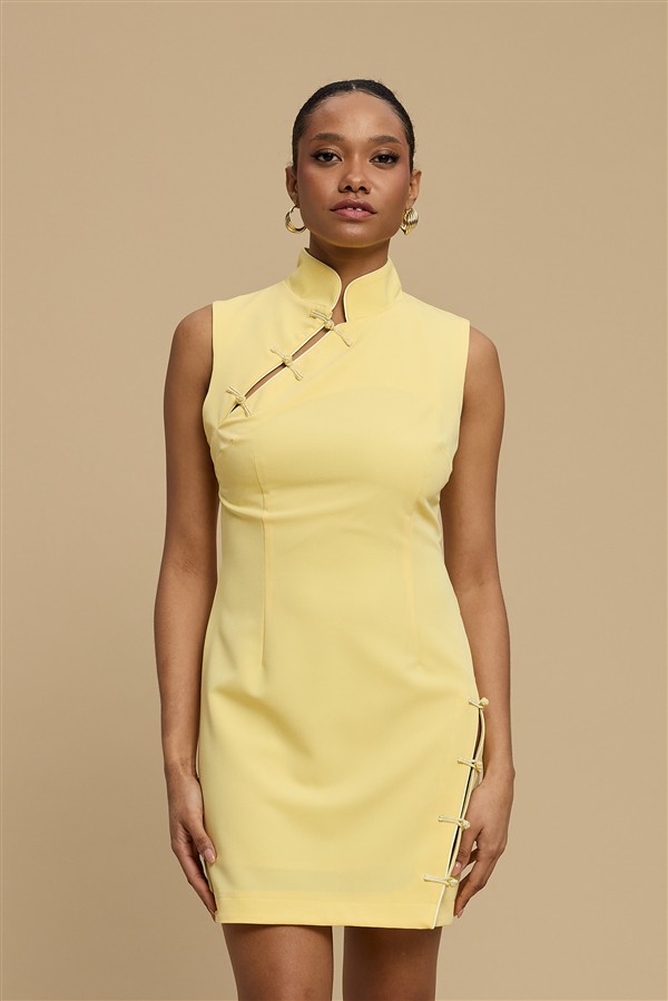 LA CHAINE THALIA DRESS YELLOW