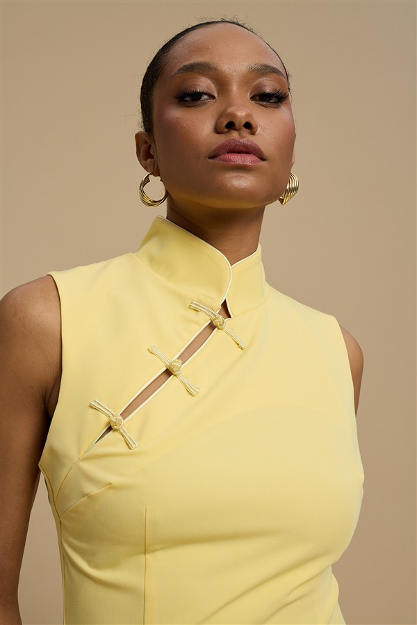 LA CHAINE THALIA DRESS YELLOW