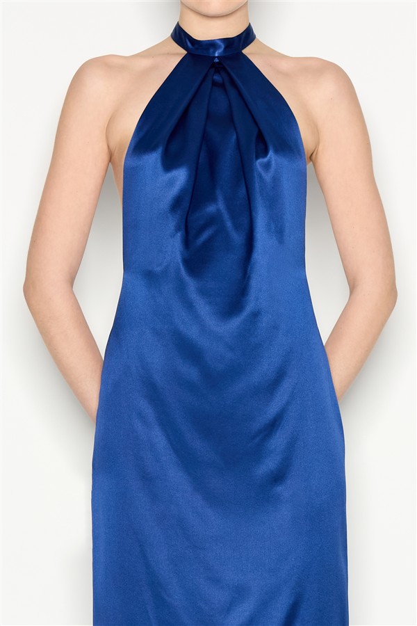 NR LUMEN LONG DRESS BLUE