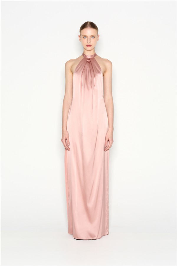 NR LUMEN LONG DRESS DUSTY PINK