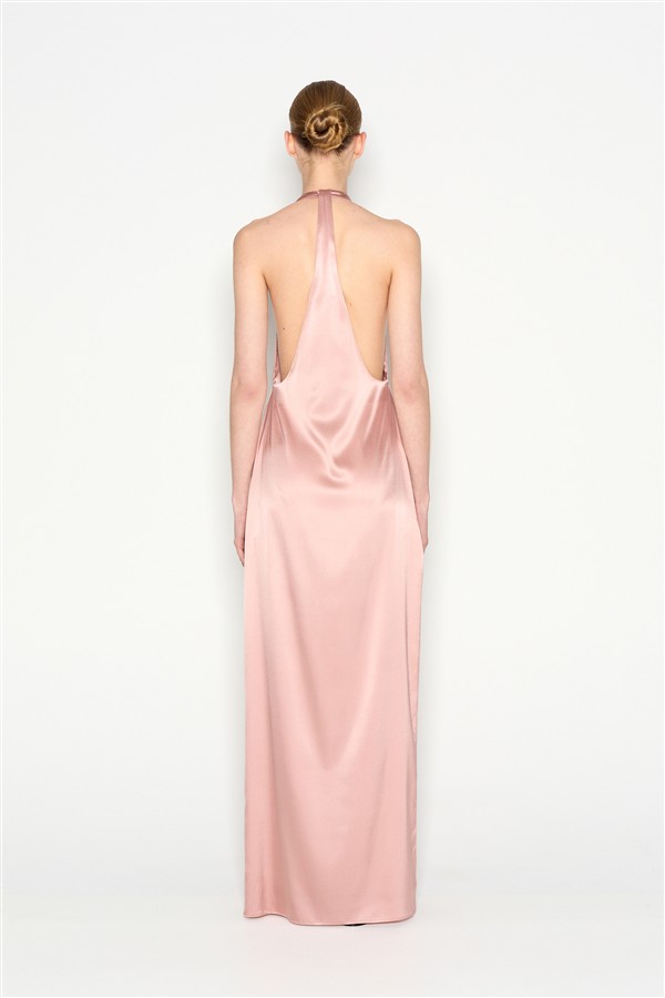 NR LUMEN LONG DRESS DUSTY PINK