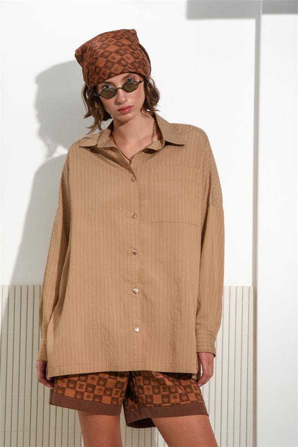 ARPYES LUSH SHIRT BEIGE