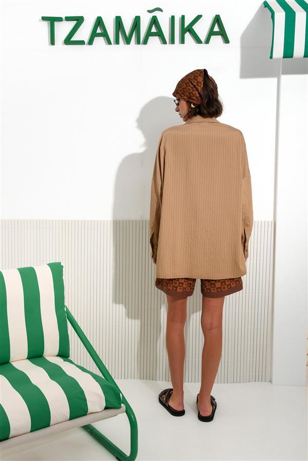 ARPYES LUSH SHIRT BEIGE