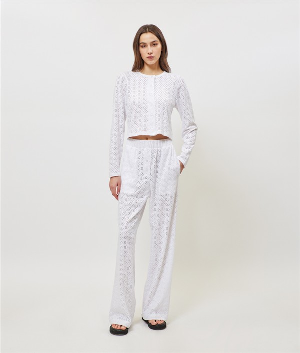 SUNSETGO MARIE CARDIGAN WHITE