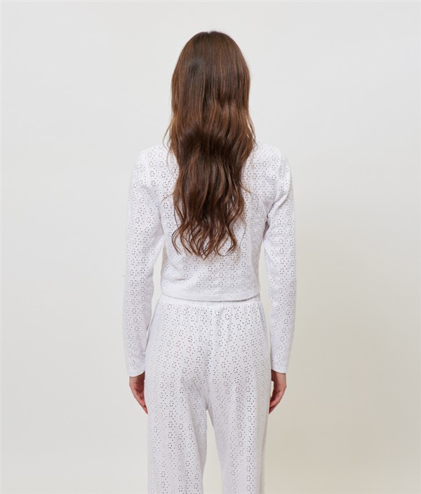 SUNSETGO MARIE CARDIGAN WHITE
