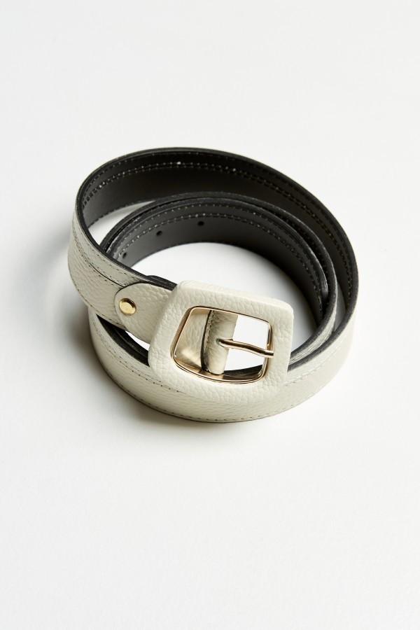 NADIA RAPTI MONTAGE BELT OFF WHITE