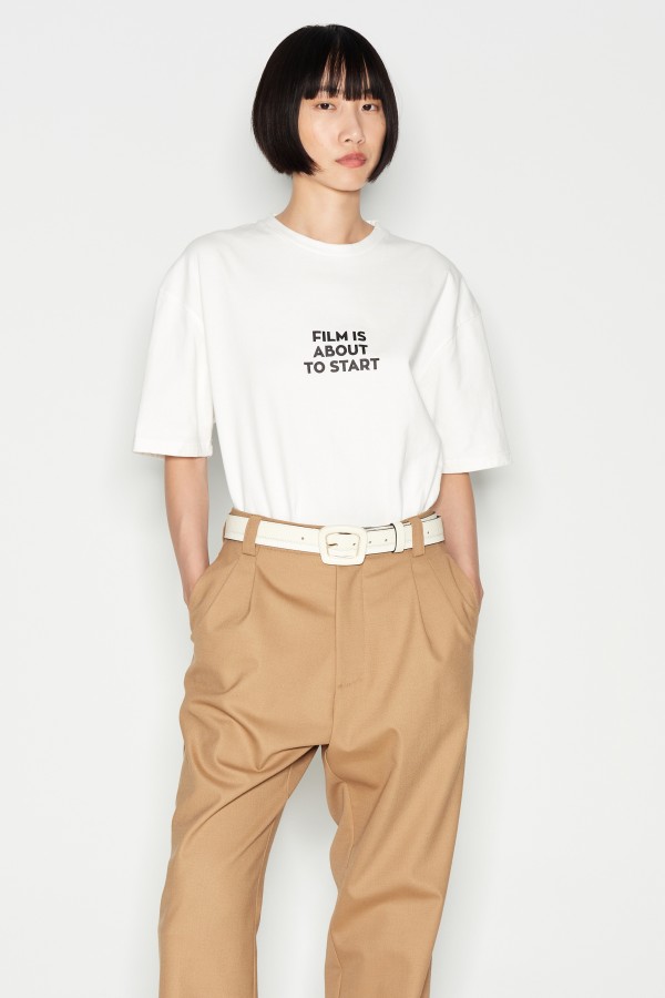 NADIA RAPTI MONTAGE BELT OFF WHITE