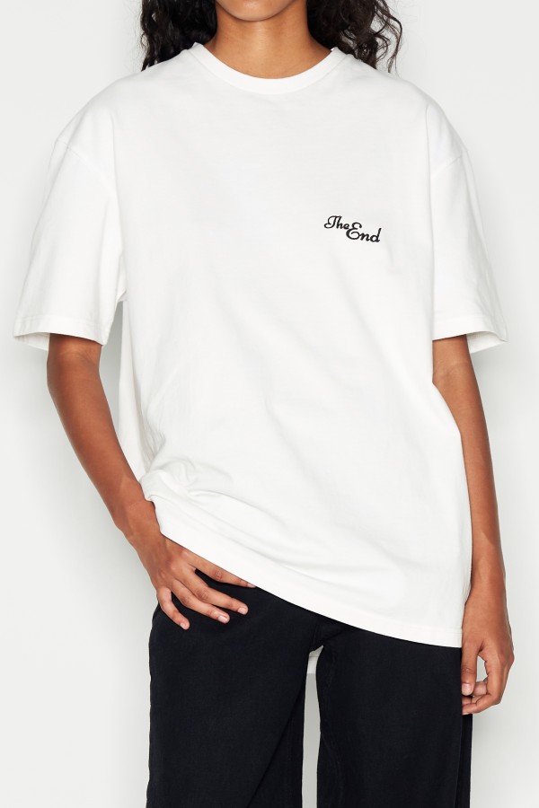 NADIA RAPTI THE END T SHIRT WHITE