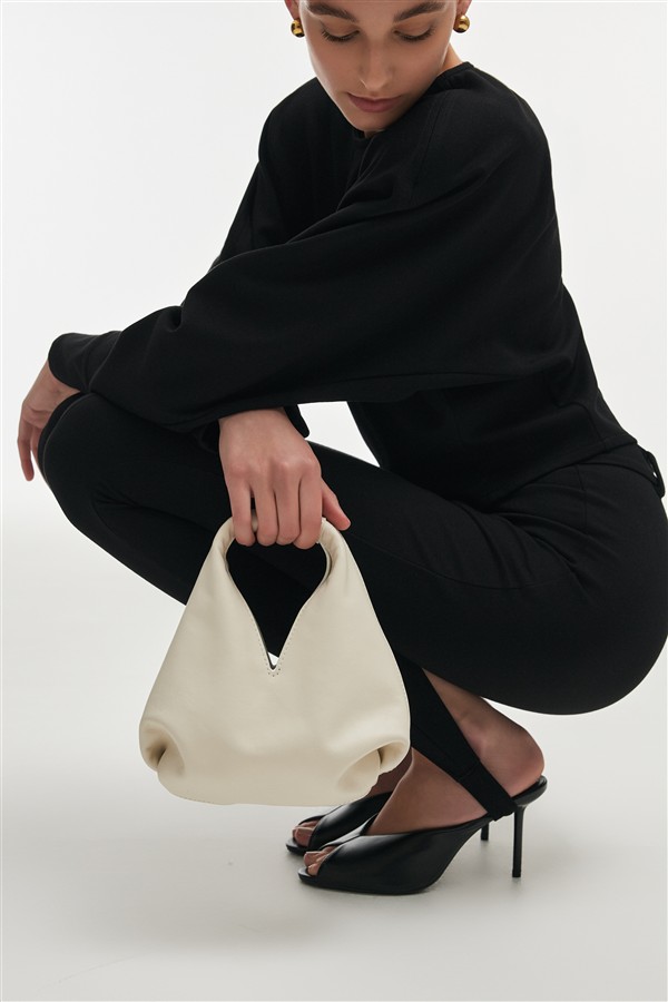 NR SIENA LEATHER BAG OFF WHITE