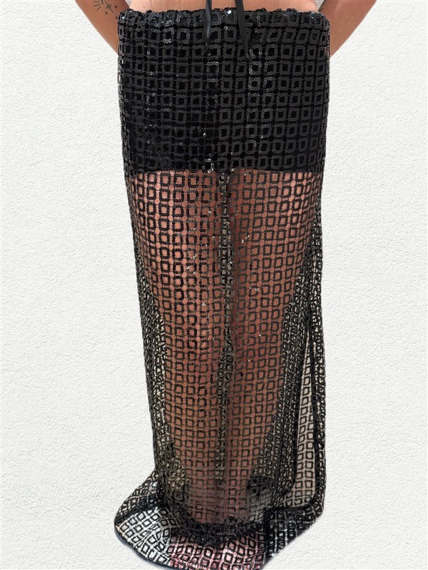 SV NERO SEQUIN SKIRT