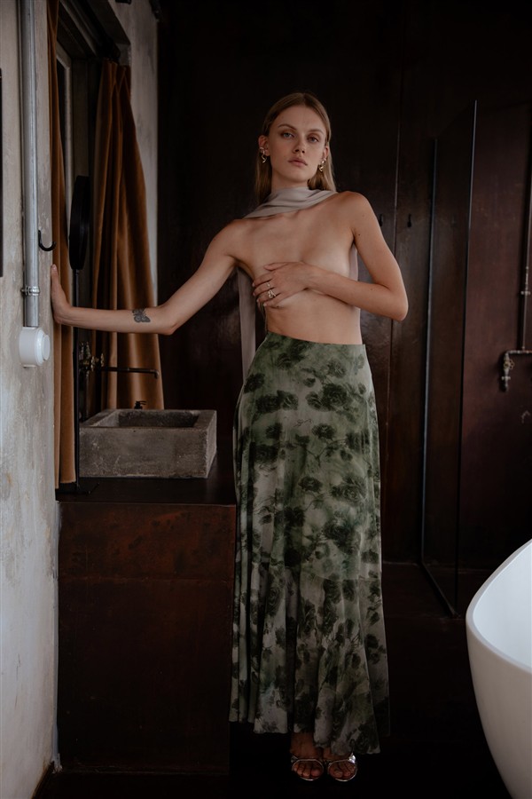 NIDODILEDA ALTHI SKIRT FOREST GREEN