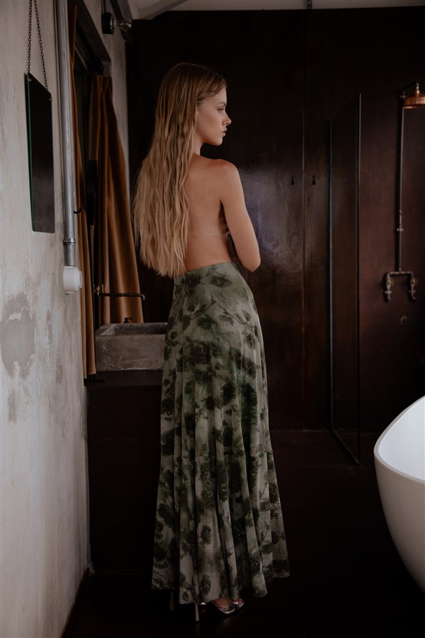NIDODILEDA ALTHI SKIRT FOREST GREEN