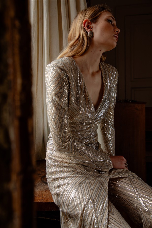 NIDODILEDA BLISS DRESS SILVERY